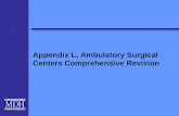 Appendix L, Ambulatory Surgical Centers Comprehensive Revision.