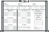 Mage the Awakening - Character Sheet 4 Pages