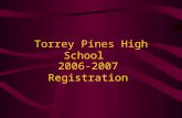 Torrey Pines High School 2006-2007 Registration. Instructions Read Everything –Profiles & Curriculum Information –Elective Course Descriptions –Registration.