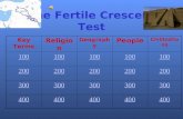 The Fertile Crescent Test Key Terms Religion Geography People Civilizations 100 200 300 400.