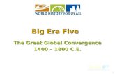 1 The Great Global Convergence 1400 – 1800 C.E. Big Era Five.