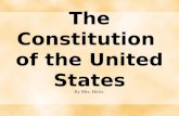 The Constitution of the United States By Mrs. Hicks.
