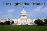 The Legislative Branch. A Bicameral Legislature Bicameral = Two Houses The Senate The House of Representatives Together they are the US Congress.