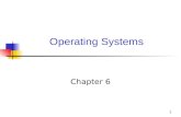 1 Operating Systems Chapter 6. 2 What is an operating system? A program that runs on the hardware and supports Resource Abstraction Resource Sharing Abstracts.