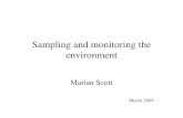 Sampling and monitoring the environment Marian Scott March 2009.
