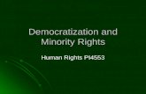 Democratization and Minority Rights Human Rights PI4553.