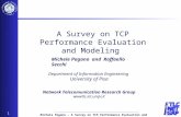 Michele Pagano – A Survey on TCP Performance Evaluation and Modeling 1 Department of Information Engineering University of Pisa Network Telecomunication.