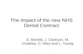 The Impact of the new NHS Dental Contract D. Bonetti, J. Clarkson, M. Chalkley, C.Tilley and L. Young.