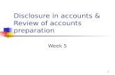 1 Disclosure in accounts & Review of accounts preparation Week 5.