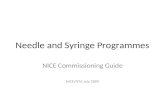 Needle and Syringe Programmes NICE Commissioning Guide NICE/NTA July 2009.
