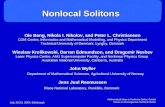 Mathematical Ideas in Nonlinear Optics: Guided Waves in Inhomogenous Nonlinear Media July 19-23, 2004, Edinburgh Nonlocal Solitons Ole Bang, Nikola I.