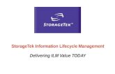 StorageTek Information Lifecycle Management Delivering ILM Value TODAY.