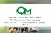 Regional Learning Project Event The NYA Quality Mark workshop Facilitators - Simon Hargrave & Lyndsay White.