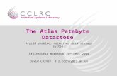 The Atlas Petabyte Datastore A grid enabled, networked data storage system: CrystalGrid Workshop 15 th Sept 2004 David Corney. d.r.corney@rl.ac.uk.