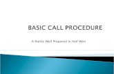 BASIC CALL PROCEDURE