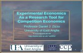 1 Experimental Economics As a Research Tool for Competition Economics Professor Daniel J. Zizzo University of East Anglia d.zizzo@uea.ac.uk ec601