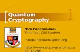 Quantum Cryptography Nick Papanikolaou Third Year CSE Student npapanikolaou@iee.org  esvbb.