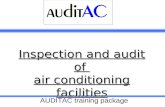 AUDITAC training package Inspection and audit of air conditioning facilities.