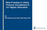 Best Practise in Using Finance Simulations in UK Higher Education By: Neil Marriott and Siew Min (Amy) Tan.