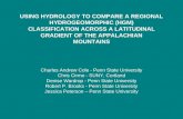 USING HYDROLOGY TO COMPARE A REGIONAL HYDROGEOMORPHIC (HGM) CLASSIFICATION ACROSS A LATITUDINAL GRADIENT OF THE APPALACHIAN MOUNTAINS Charles Andrew Cole.
