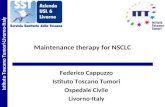 Maintenance therapy for NSCLC Federico Cappuzzo Istituto Toscano Tumori Ospedale Civile Livorno-Italy Istituto Toscano Tumori-Livorno-Italy.