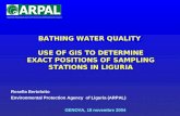 Agenzia Regionale per la Protezione dell'Ambiente Ligure Environmental Protection Agency of Liguria (ARPAL) GENOVA, 18 novembre 2004 BATHING WATER QUALITY.
