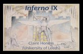 Inferno IX Claire Honess (University of Leeds). A new relationship between reader and poet... O voi chavete li ntelletti sani, mirate la dottrina che.
