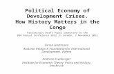Political Economy of Development Crises. How History Matters in the Congo Simon Hartmann Austrian Research Foundation for International Development, Vienna.
