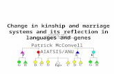 Change in kinship and marriage systems and its reflection in languages and genes Patrick McConvell AIATSIS/ANU.