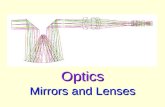 Optics Mirrors and Lenses Reflection We describe the path of light as straight-line raysWe describe the path of light as straight-line rays Reflection.