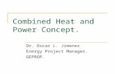 Combined Heat and Power Concept. Dr. Oscar L. Jimenez Energy Project Manager. GEPROP.