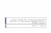 Groups Change Too: Analyzing Repeated Measures on Individuals Embedded Within Dynamic Groups Daniel J. Bauer.