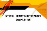 MT0831 Complete Hematology Report Compilation