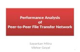 Performance Analysis of Peer-to-Peer File Transfer Network Sayantan Mitra Vibhor Goyal 1.
