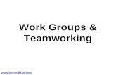 Work Groups & Teamworking  Traditional Organisation .