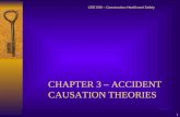 Chapter 3 1 CHAPTER 3 – ACCIDENT CAUSATION THEORIES CEE 698 – Construction Health and Safety.