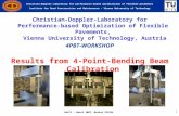 Christian-Doppler-Laboratory for performance-based optimization of flexible pavements Institute for Road Construction and Maintenance – Vienna University.