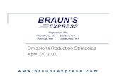 Hopedale, MA Cranbury, NJDalton, GA Jessup, MDSyracuse, NY Emissions Reduction Strategies April 14, 2010.