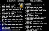 Earth song - Michael Jackson what about sunrise what about sunrise what about rain what about rain what about all the things what about all the things