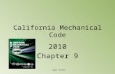 California Mechanical Code 2010 Chapter 9 LANES POINTS.