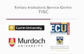 Tertiary Institutions Service Centre TISC. TISC WEBSITE (TISCOnline):  For: Accessing a database of WA university courses Checking university.