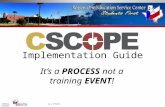 ©TESCCC, is a TESCCC Partner Implementation Guide Its a PROCESS not a training EVENT!