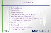 Terminologies Takaful 101 Takaful Process Key Features of a Takaful Model Need for Takaful Insurance Geographical Spread of Takaful Business Current Market.