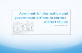 Asymmetric information and government actions to correct market failure By Yeaseul Park.