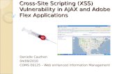 Cross-Site Scripting (XSS) Vulnerability in AJAX and Adobe Flex Applications Danielle Cauthen 04/09/2010 COMS E6125 – Web enHanced Information Management.