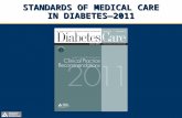 STANDARDS OF MEDICAL CARE IN DIABETES2011. Table of Contents Section Slide No. ADA Evidence Grading System of Clinical Recommendations 3 I.Classification.