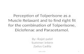 Perception of Tolperisone as a Muscle Relaxant and.ppt2003