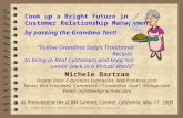 (c) 2000 Michele Bartram, mjb@webpractices.com0 Cook up a Bright Future in Customer Relationship Management… by passing the Grandma Test! Michele Bartram.