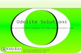 Odelite Solutions We provide best solution to help your Business Grow Offering Delightful Creation .