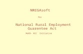 NREGAsoft for National Rural Employment Guarentee Act MoRD- NIC Initiative.